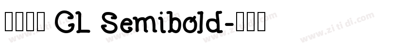 更紗黑體 CL Semibold字体转换